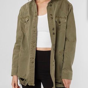Free People Moonchild Denim Short Jacket